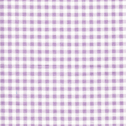 Gathered Bedskirt in Orchid Premier Gingham Check on White