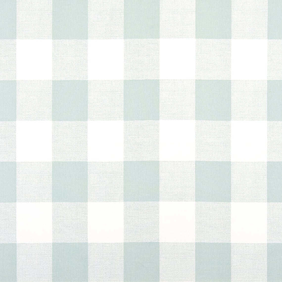 Back Tab Curtain Panels Pair in Anderson Snowy Pale Blue-Green Buffalo Check Plaid