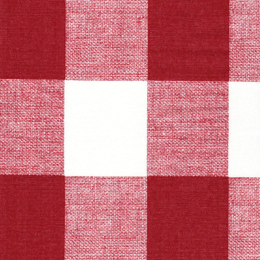 back tab curtain panels pair in Anderson Pompeian Dark Red Buffalo Check Plaid 