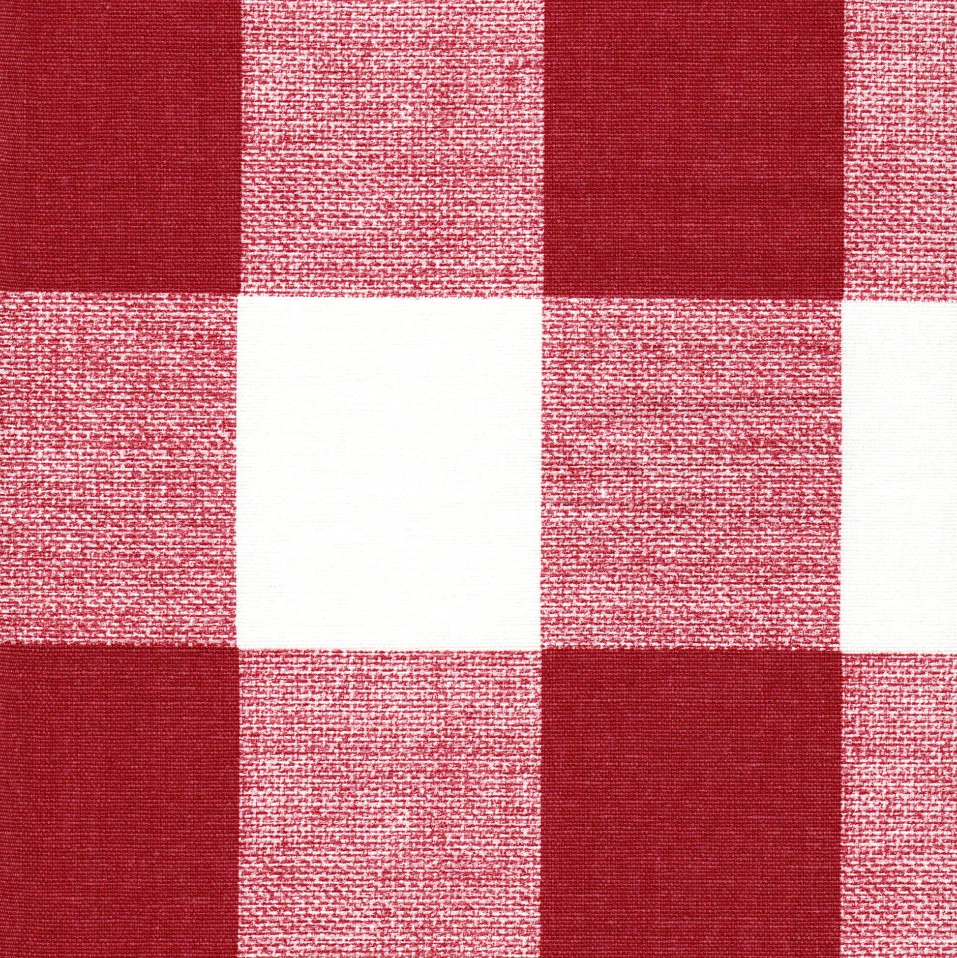 Duvet Cover in Anderson Pompeian Dark Red Buffalo Check Plaid 