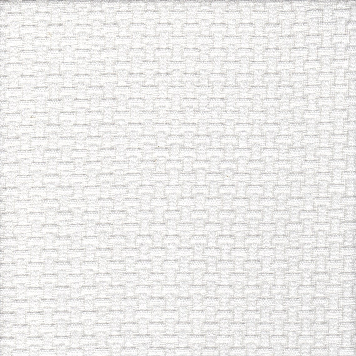 Back Tab Curtain Panels Pair in Basketry Antique White Basket Weave Matelasse - Small Scale