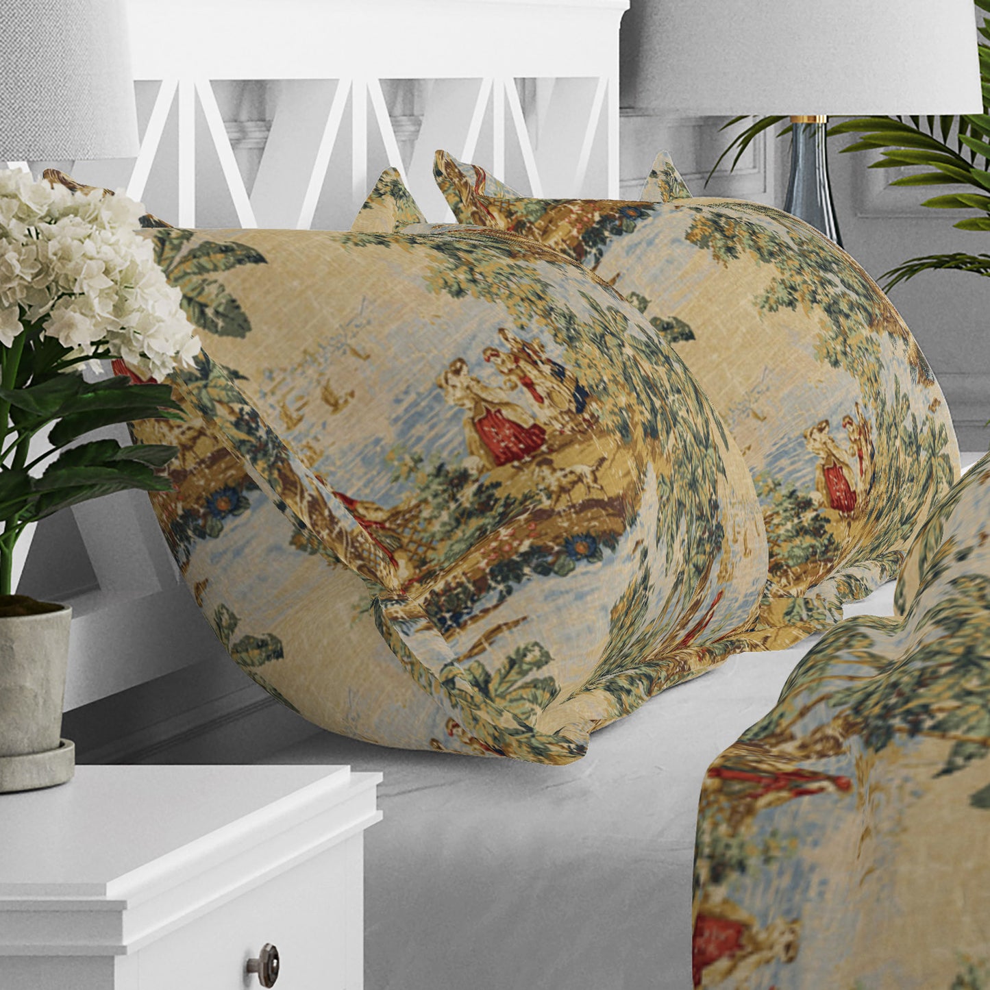 Pillow Sham in Bosporus Billiard Renaissance Toile