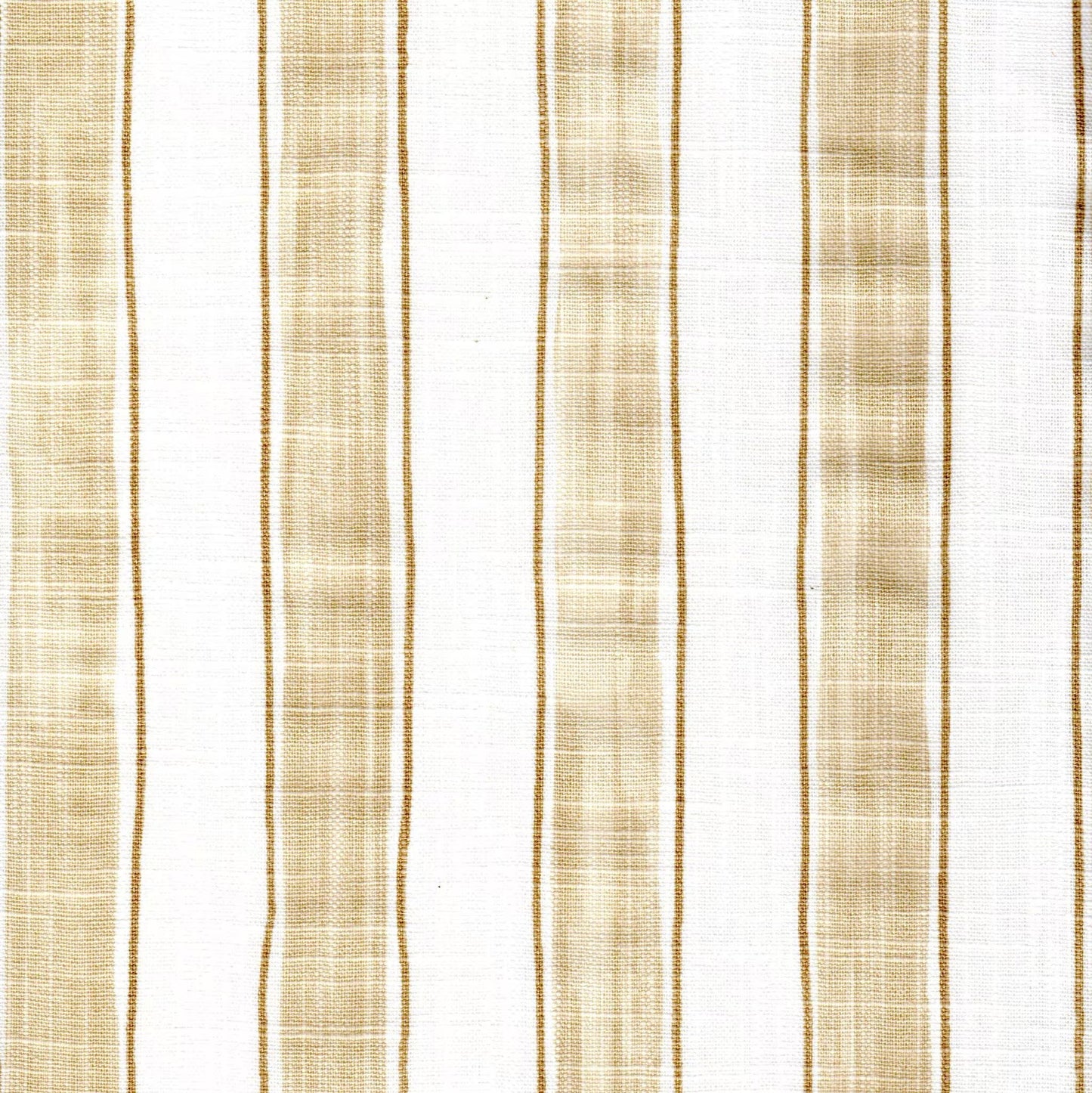 Tie-up Valance in Brush Stripes Shoreline Tan Stripe Slub Canvas