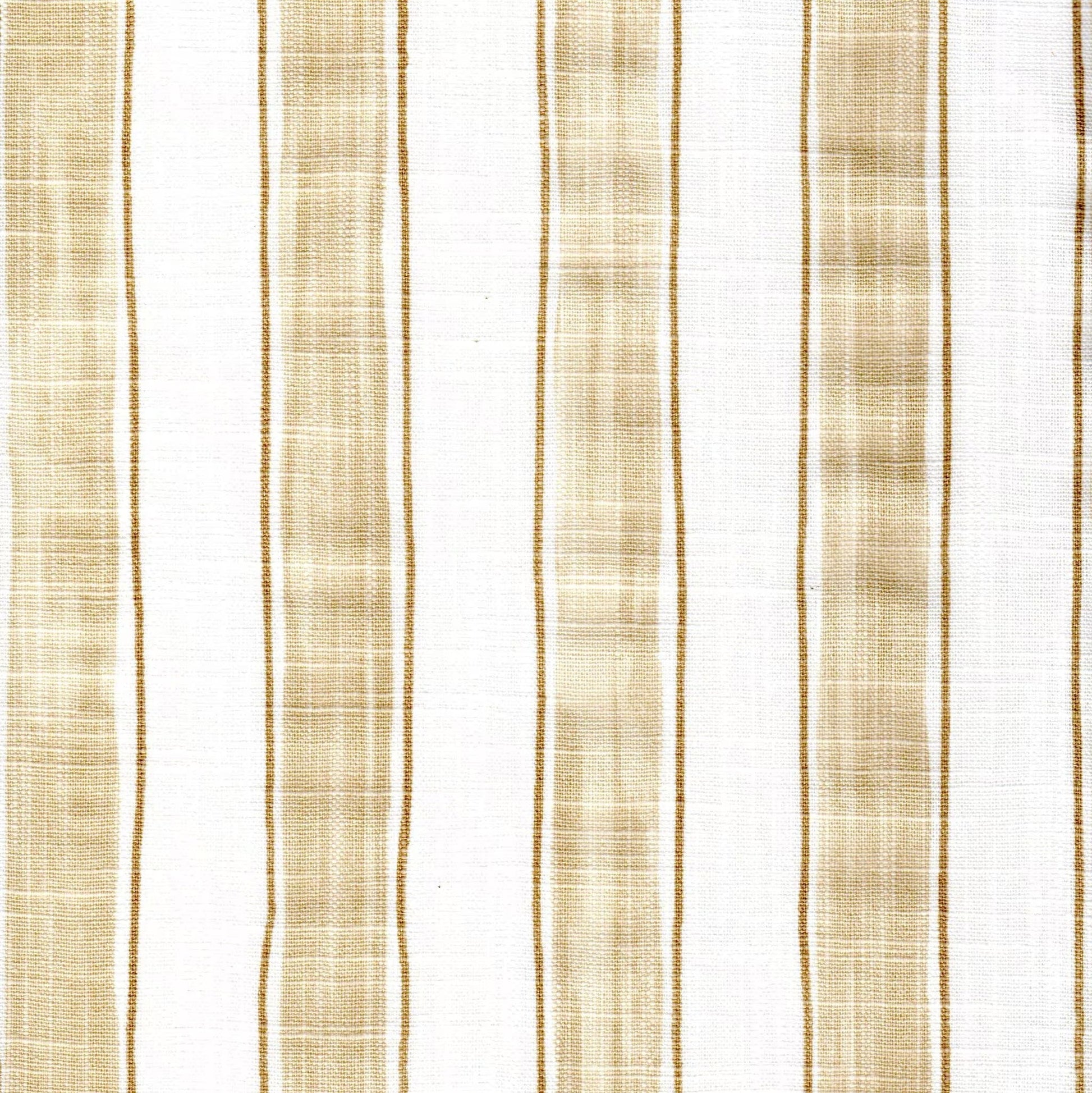scalloped valance in Brush Stripes Shoreline Tan Stripe Slub Canvas 