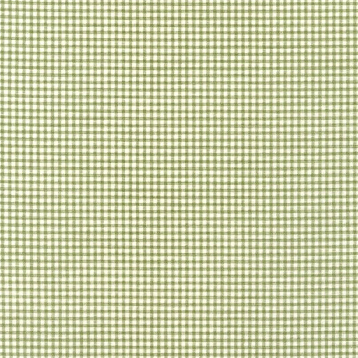 Stall (Narrow) Shower Curtain in Farmhouse Jungle Green Gingham Check