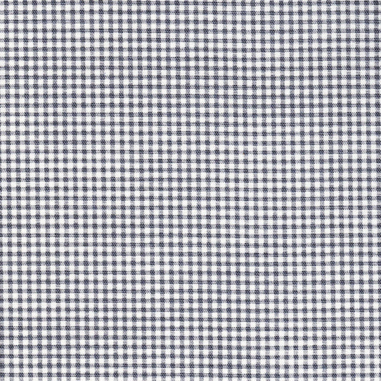 Back Tab Curtain Panels Pair in Madrid Slate Gray Gingham Check on White