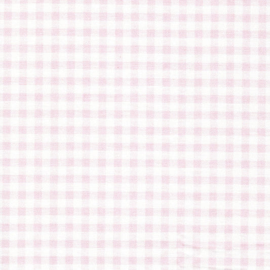 Stall (Narrow) Shower Curtain in Bella Pink Large Gingham Check on White