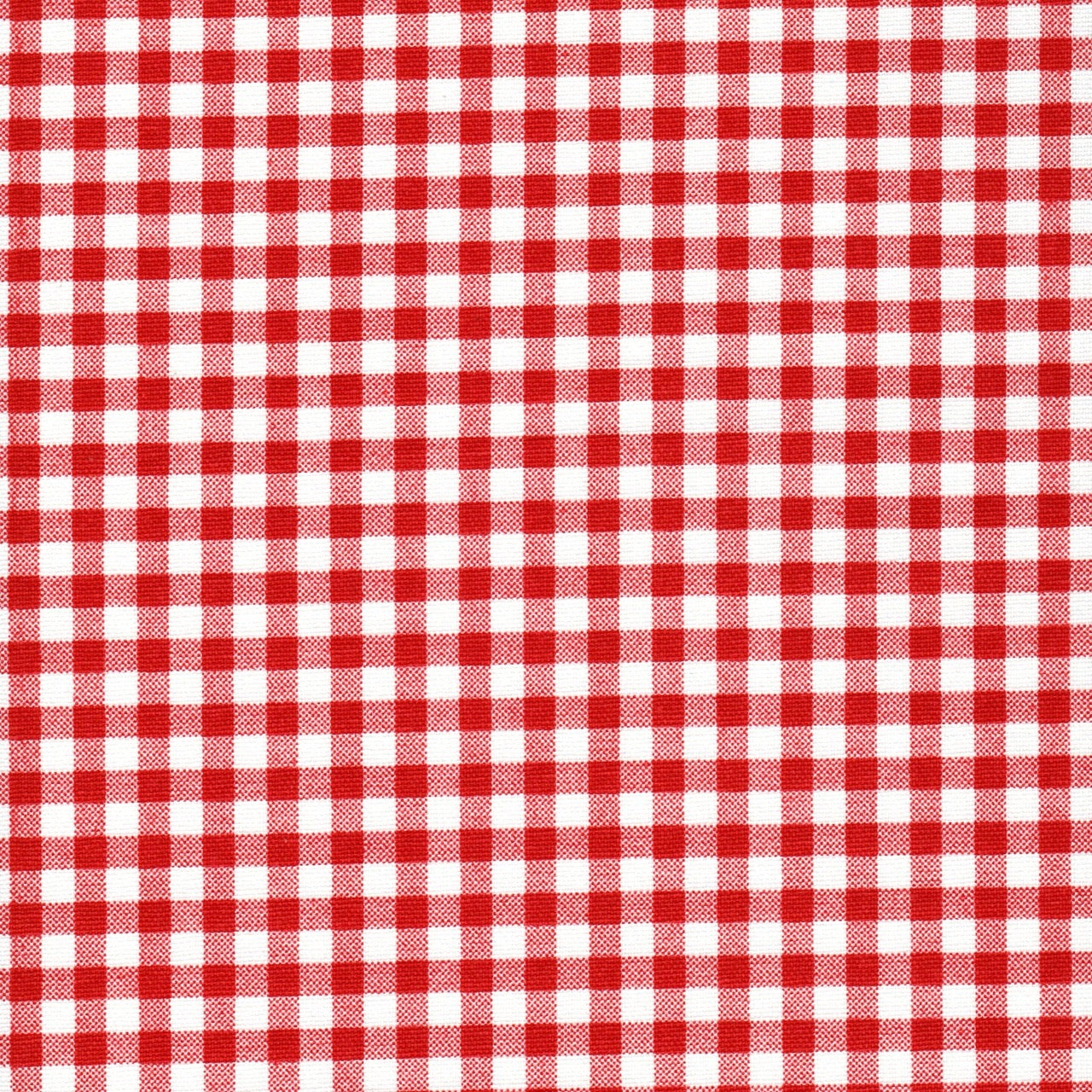 Stall (Narrow) Shower Curtain in Lipstick Red Large Gingham Check on White