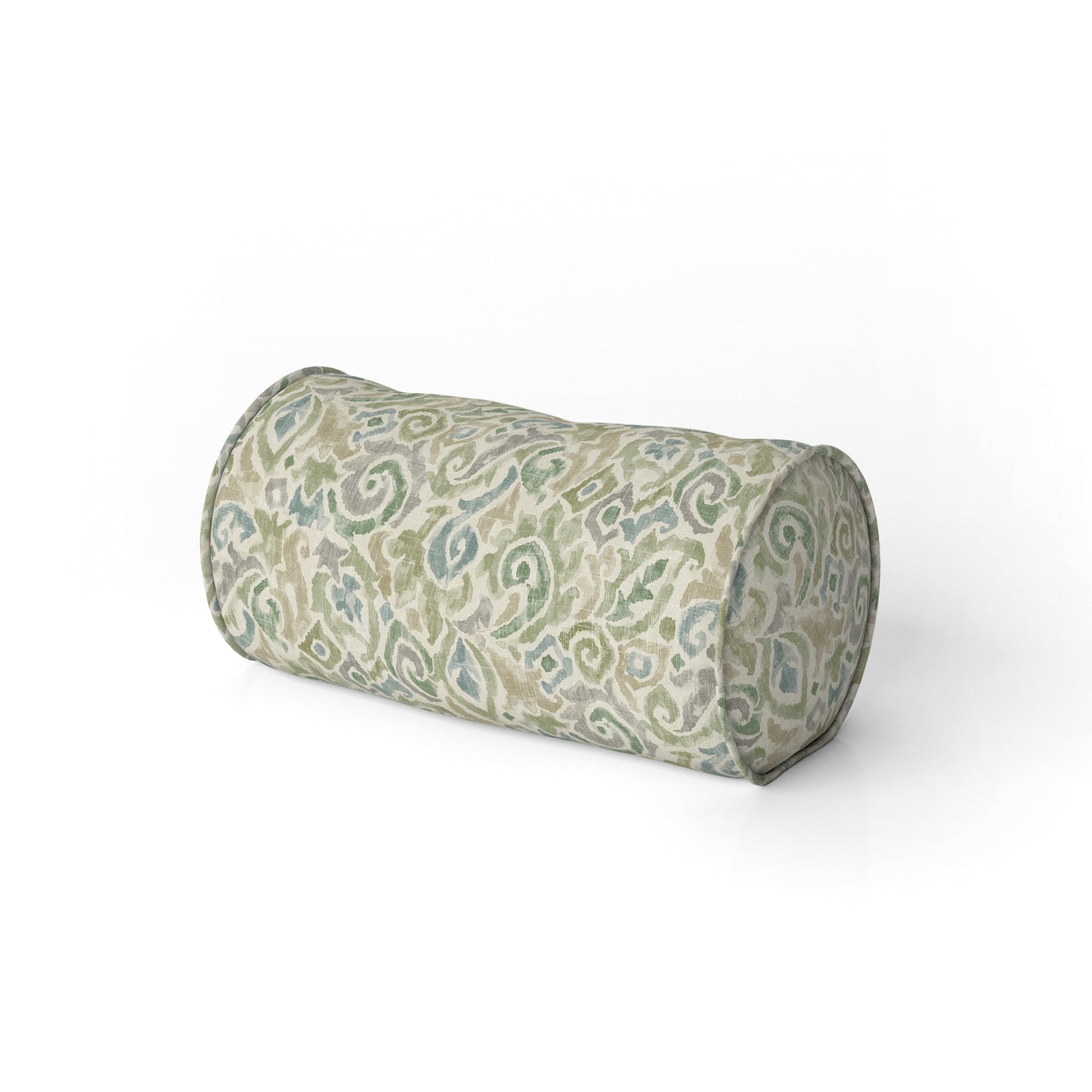 Decorative Pillows in Jester Bay Green Paisley Watercolor