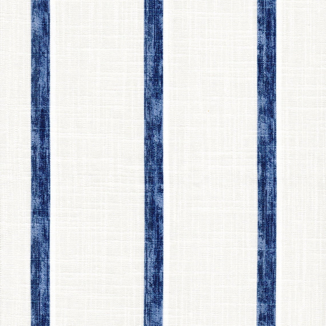 Back Tab Curtain Panels Pairs in Miles Italian Denim Blue Stripe