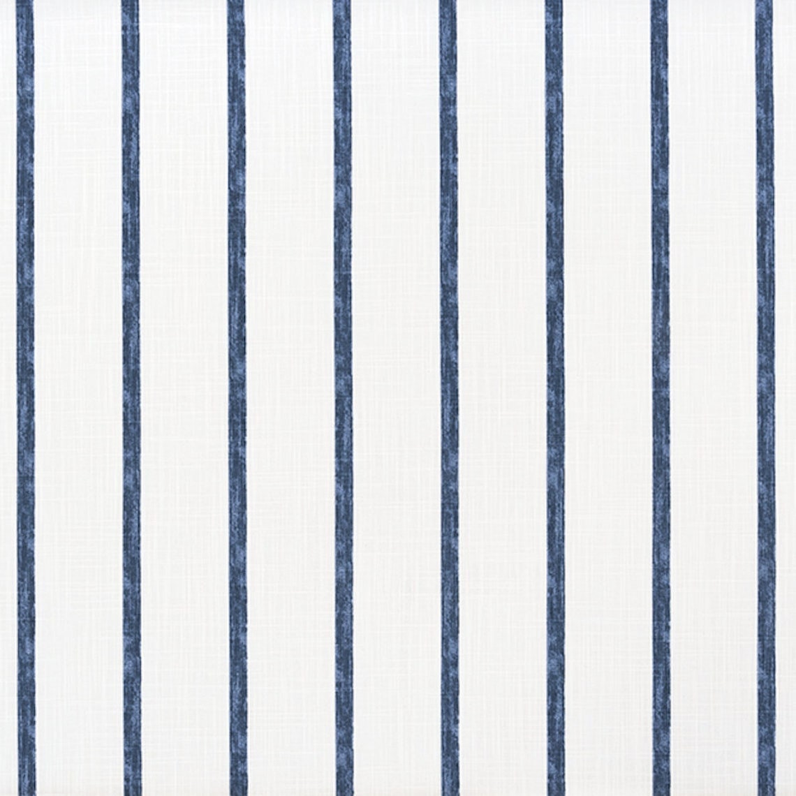 Stall (Narrow) Shower Curtain in Miles Italian Denim Blue Stripe