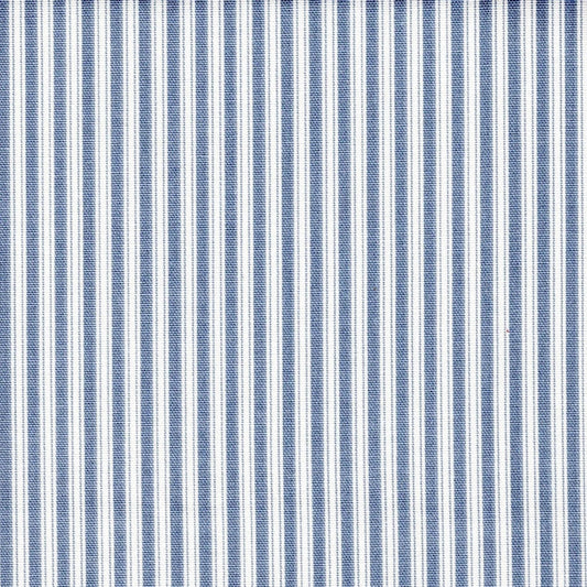 Back Tab Curtain Panels Pairs in Polo Sail Blue Stripe on White
