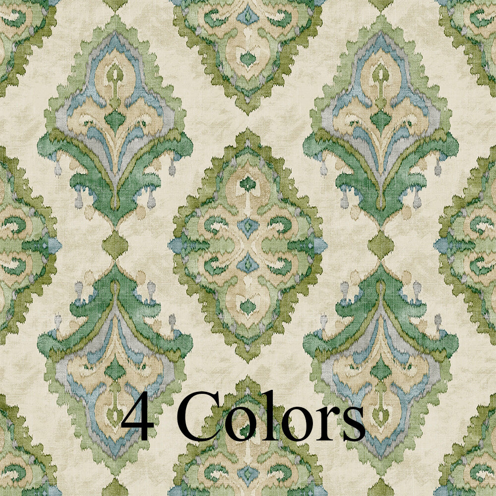 Queen Textiles Queen Medallion Watercolor- Large Scale Fabric Sample – Carolina Linens