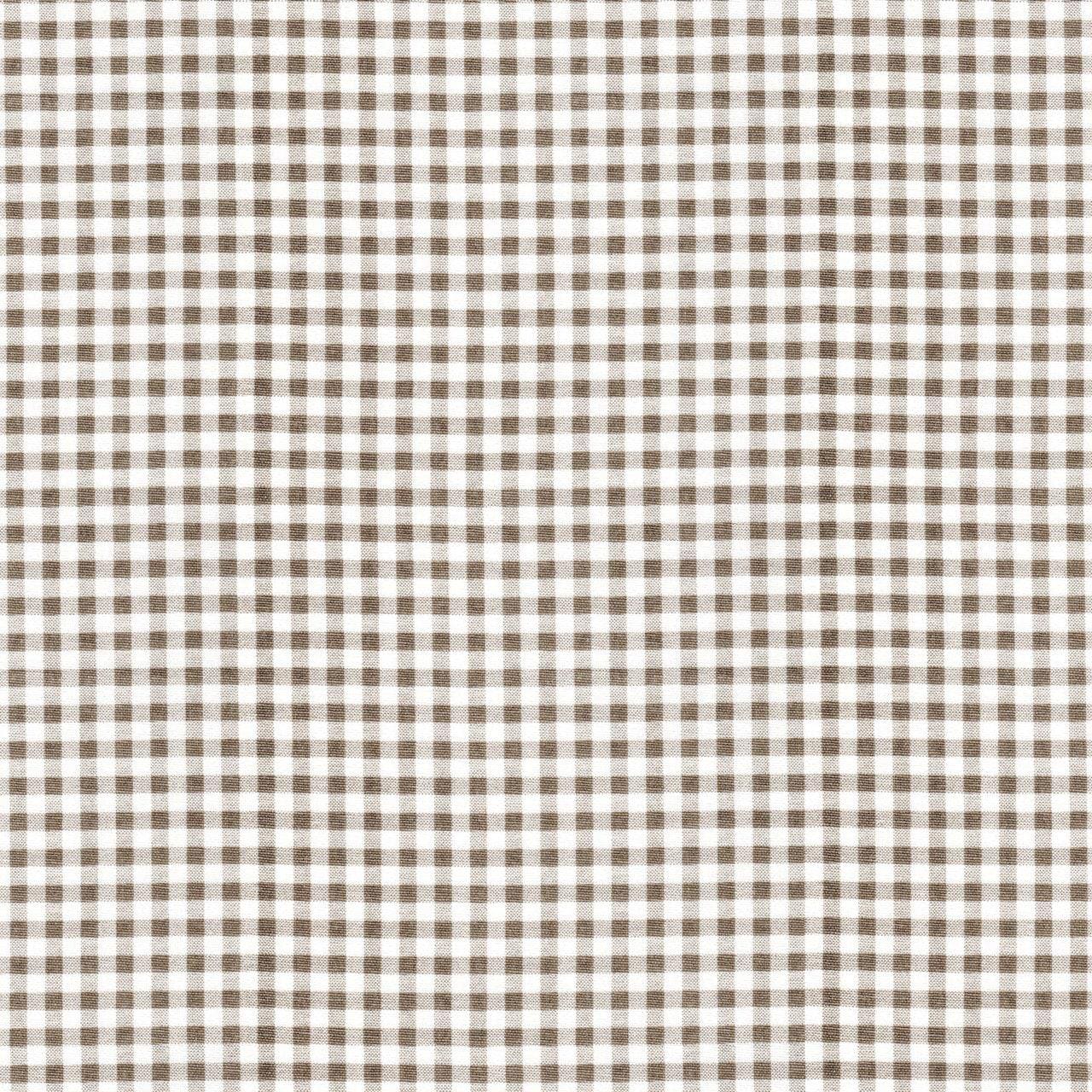 Fabric Cut Yardage in Ecru Premier Gingham Check on White