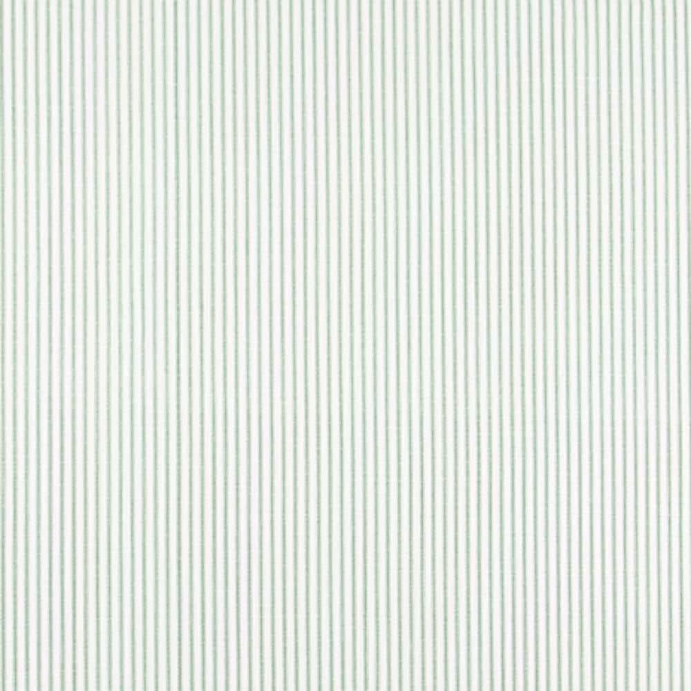 Fabric Cut Yardage in Classic Pistachio Green Ticking Stripe on White