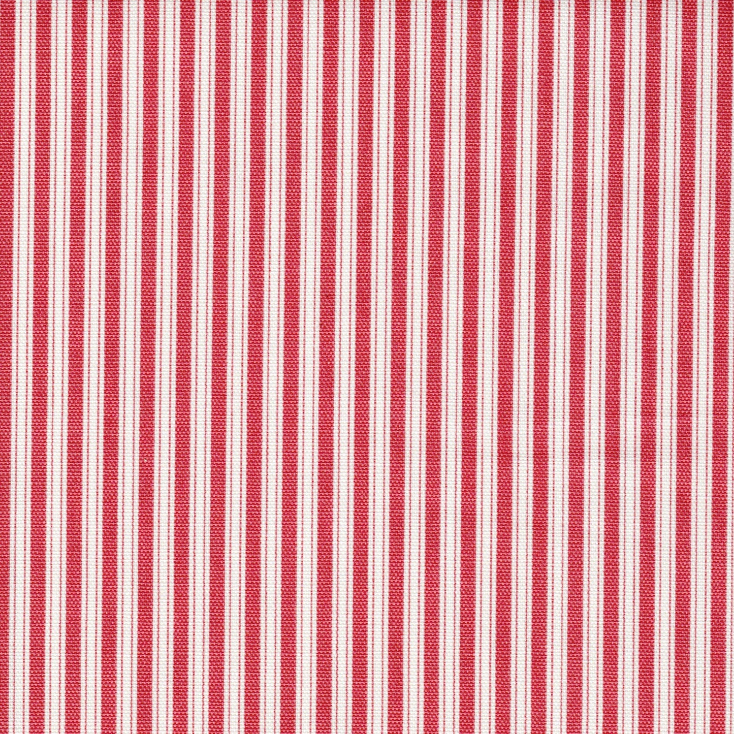 Fabric Cut Yardage in Polo Calypso Rose Red Stripe on Off-White
