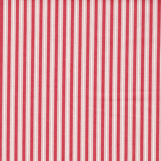 Fabric Cut Yardage in Polo Calypso Rose Red Stripe on Off-White