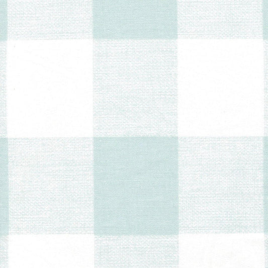 Fabric Cut Yardage in Anderson Snowy Seafoam Blue-Green Buffalo Check Plaid