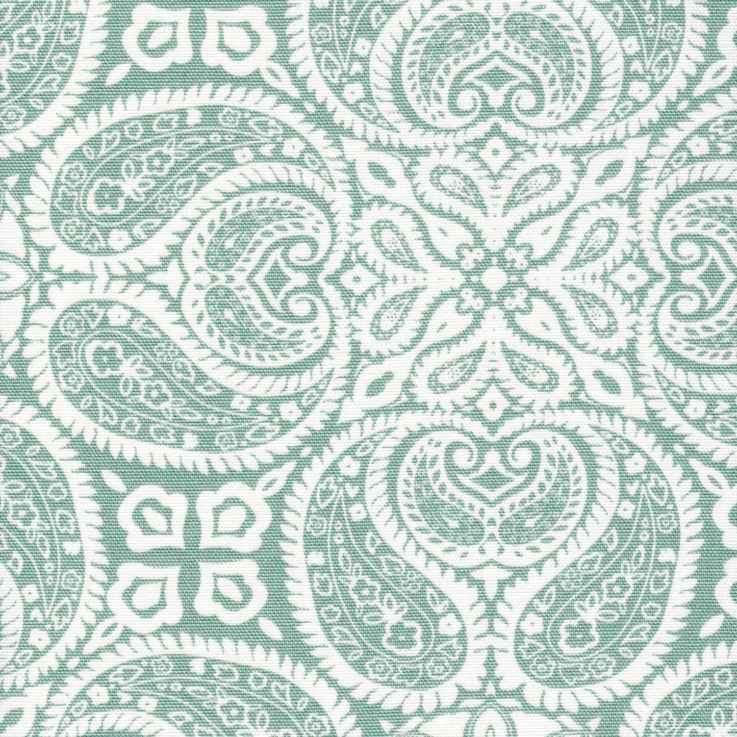 Fabric Cut Yardage in Tibi Spa Green Geometric Paisley