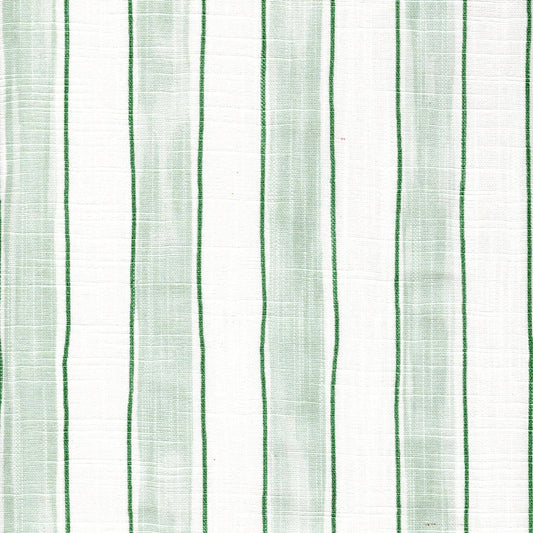 Fabric Cut Yardage in Brush Stripes Pistachio Green Stripe Slub Canvas