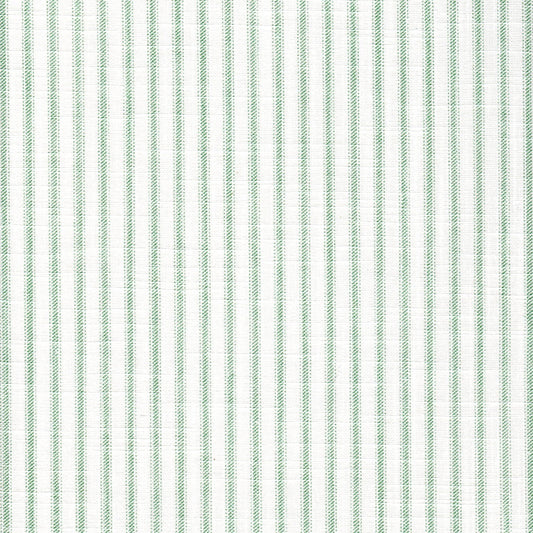 Fabric Cut Yardage in Classic Pistachio Green Ticking Stripe on White