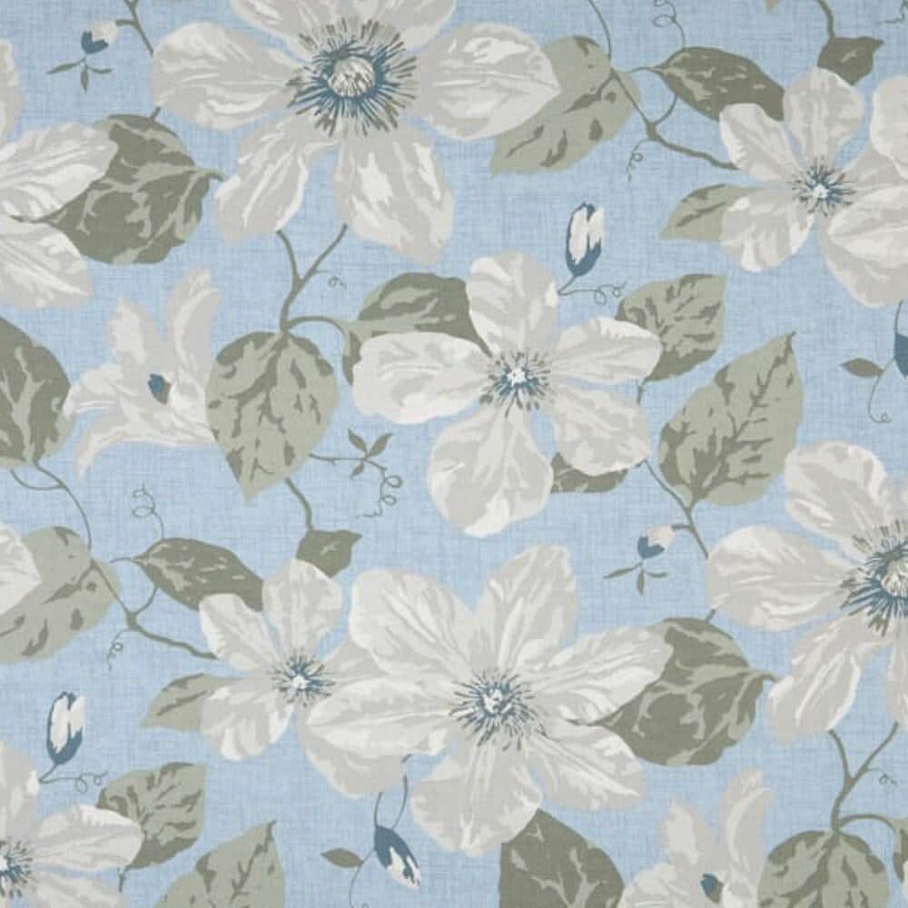 Fabric Cut Yardage in Nelly Antique Blue Floral, Large Scale