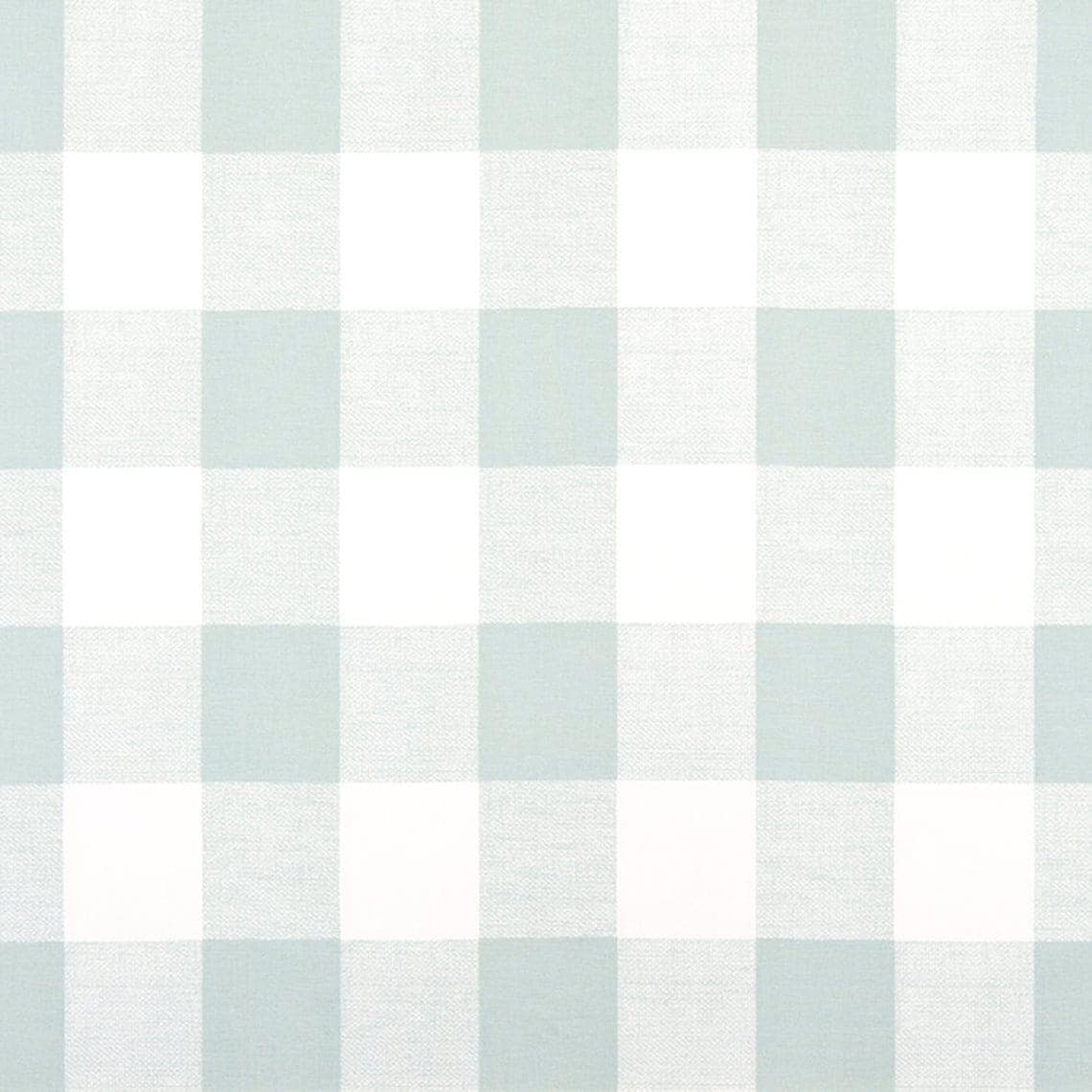 Fabric Cut Yardage in Anderson Snowy Seafoam Blue-Green Buffalo Check Plaid