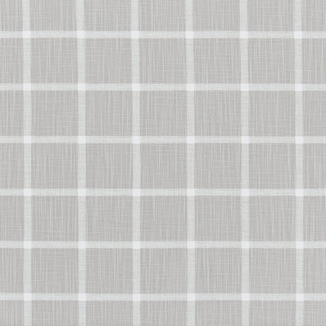 Gathered Bedskirt in Abbot French Grey Windowpane Plaid