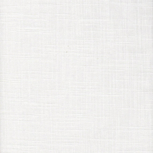 Fabric Cut Yardage in Solid White Cotton Slub Canvas