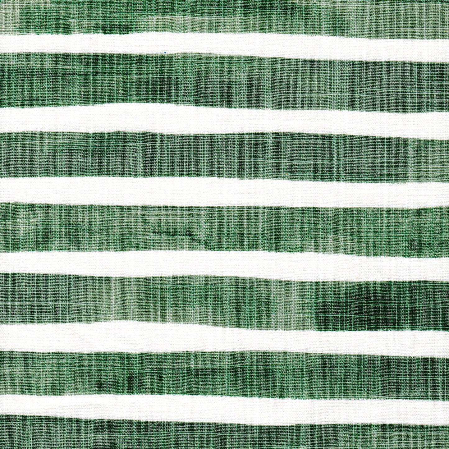 Fabric Cut Yardage in Nelson Fairway Green Horizontal Watercolor Stripe