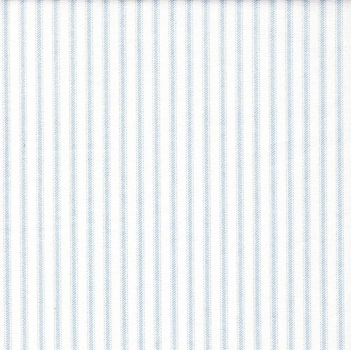 Gathered Bedskirt in Classic Weathered Pale Blue Ticking Stripe