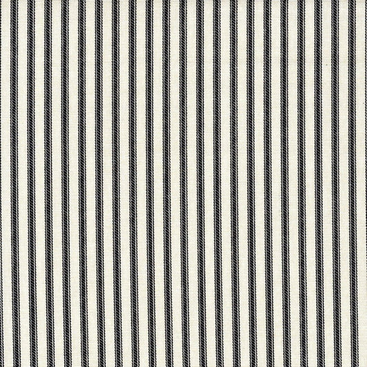Fabric Cut Yardage in Berlin Black Ticking Stripe on Beige