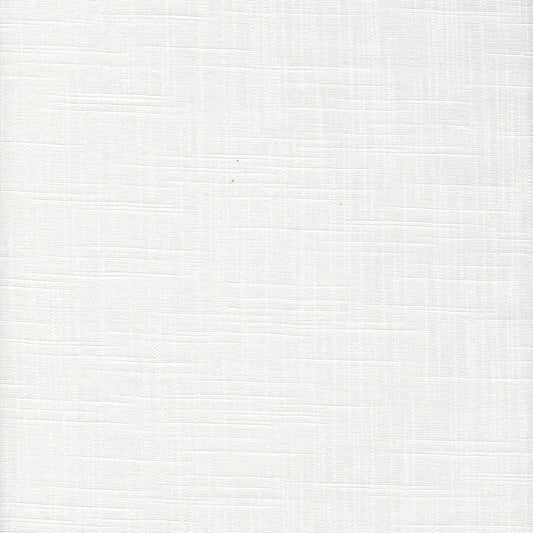 Gathered Bedskirt in Solid White Cotton Slub Canvas
