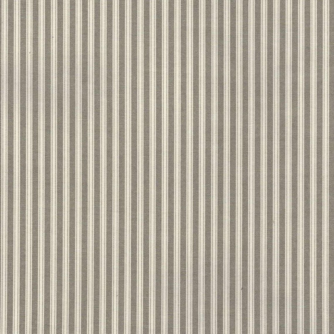 Pinch Pleated Curtain Panels Pair in Polo Storm Gray Stripe on Cream