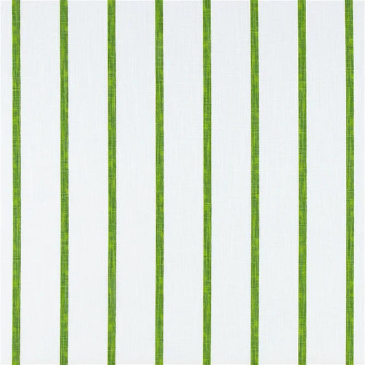 Shower Curtain in Miles Pine Green Stripe