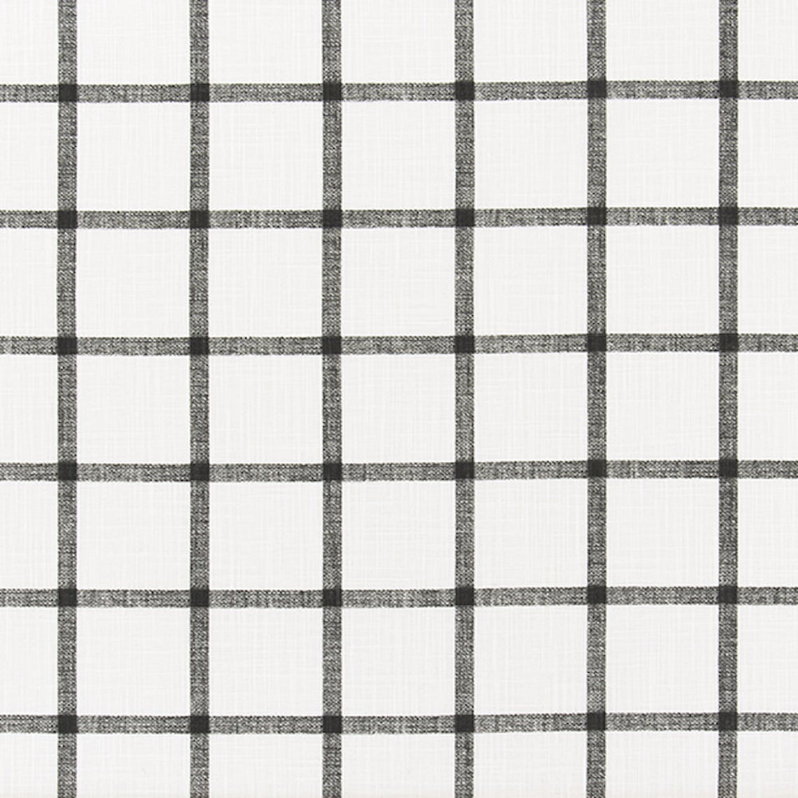 round tablecloth in aaron ink black windowpane plaid