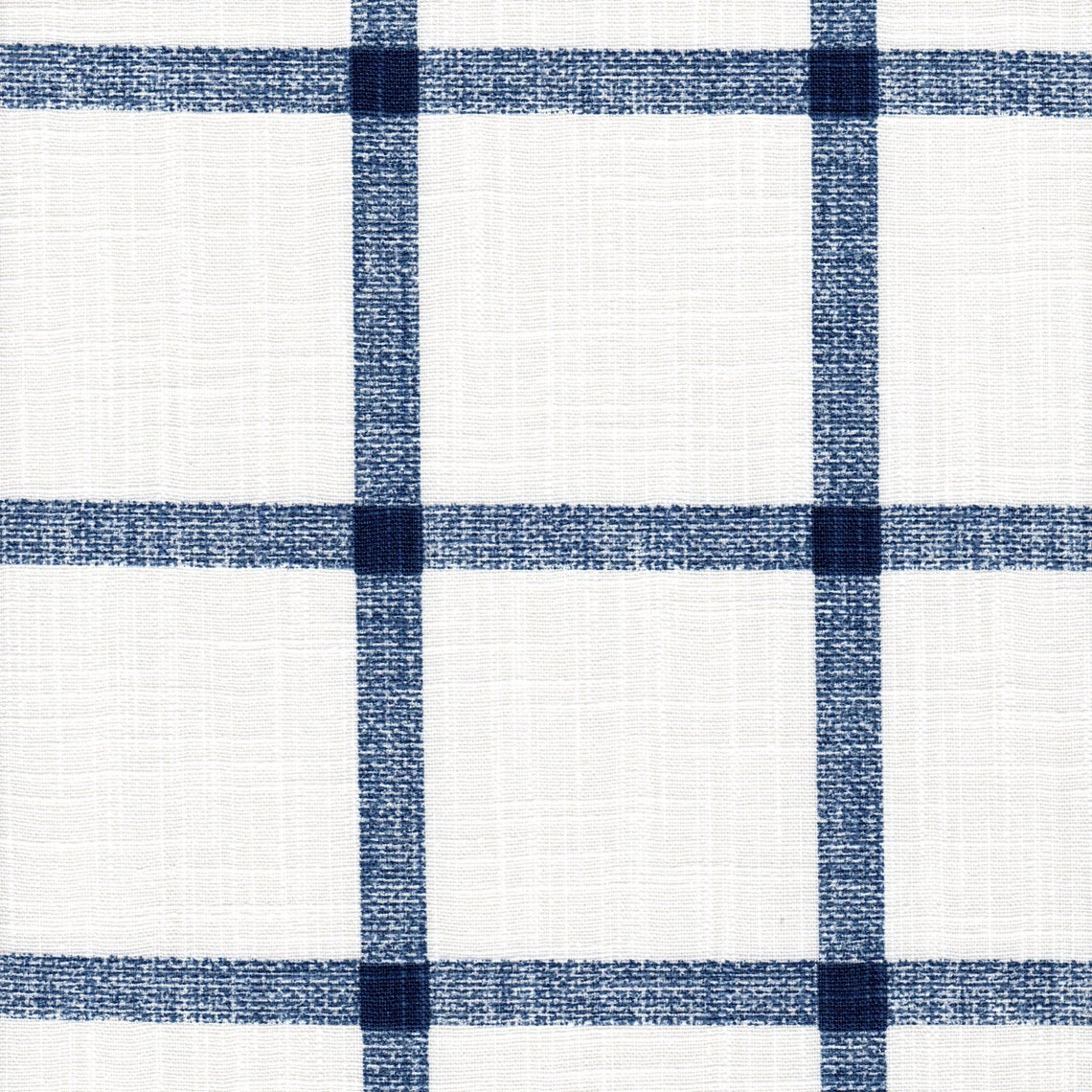 tailored valance in aaron italian denim blue windowpane plaid