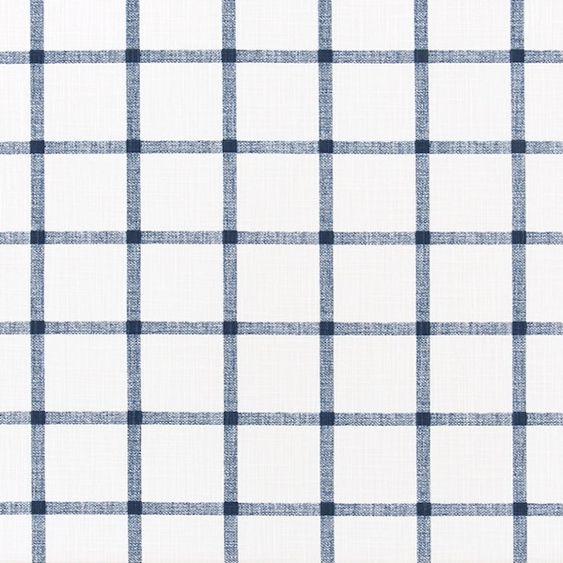 tailored valance in aaron italian denim blue windowpane plaid