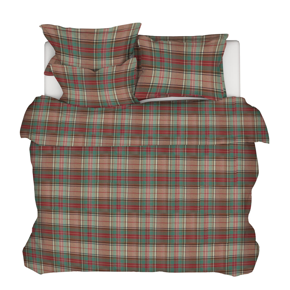 duvet cover in ancient campbell ivy league tartan plaid