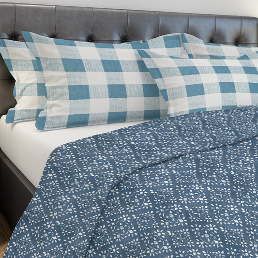 pillow sham in anderson cashmere light blue buffalo check