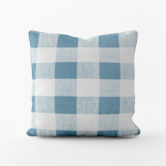 decorative pillows in anderson cashmere light blue buffalo check