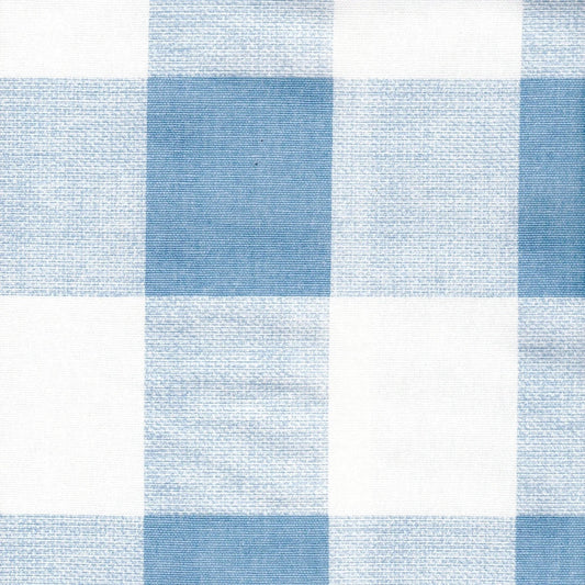 Tailored Bedskirt in Anderson Weathered Pale Blue Buffalo Check Plaid