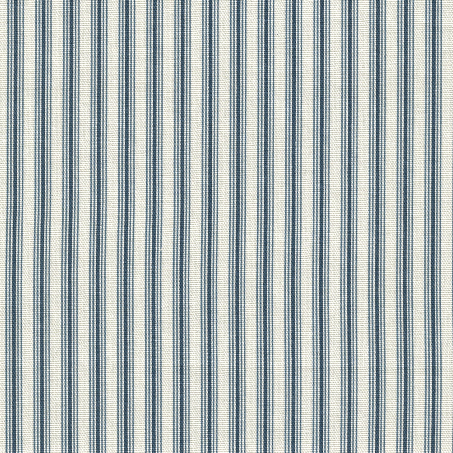 gathered bedskirt in cottage navy blue stripe