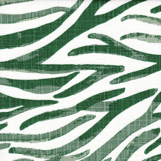 round tablecloth in babur fairway green watercolor wavy stripe