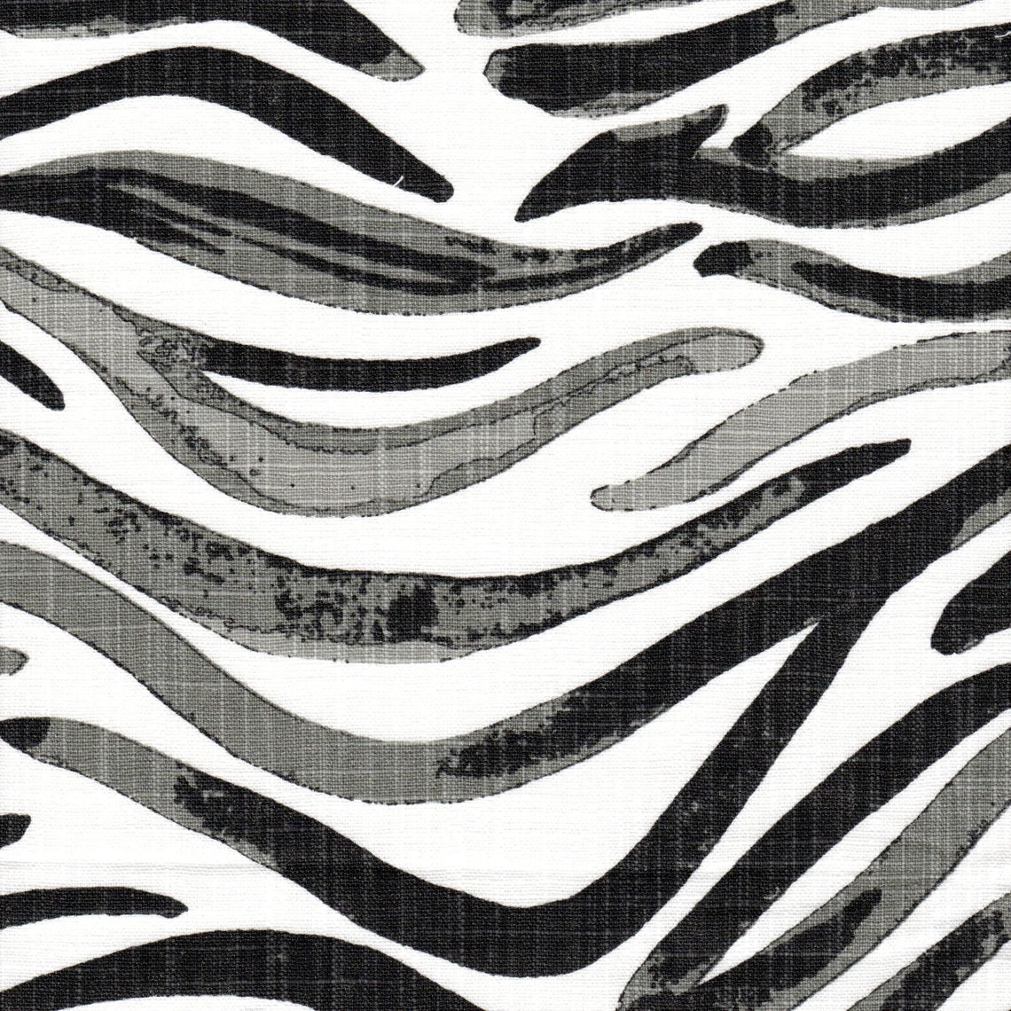 tailored tier curtains in babur raven black watercolor wavy stripe