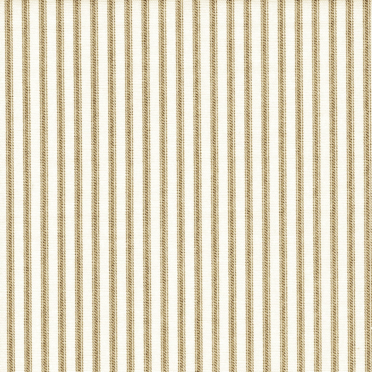tailored valance in farmhouse rustic brown ticking stripe