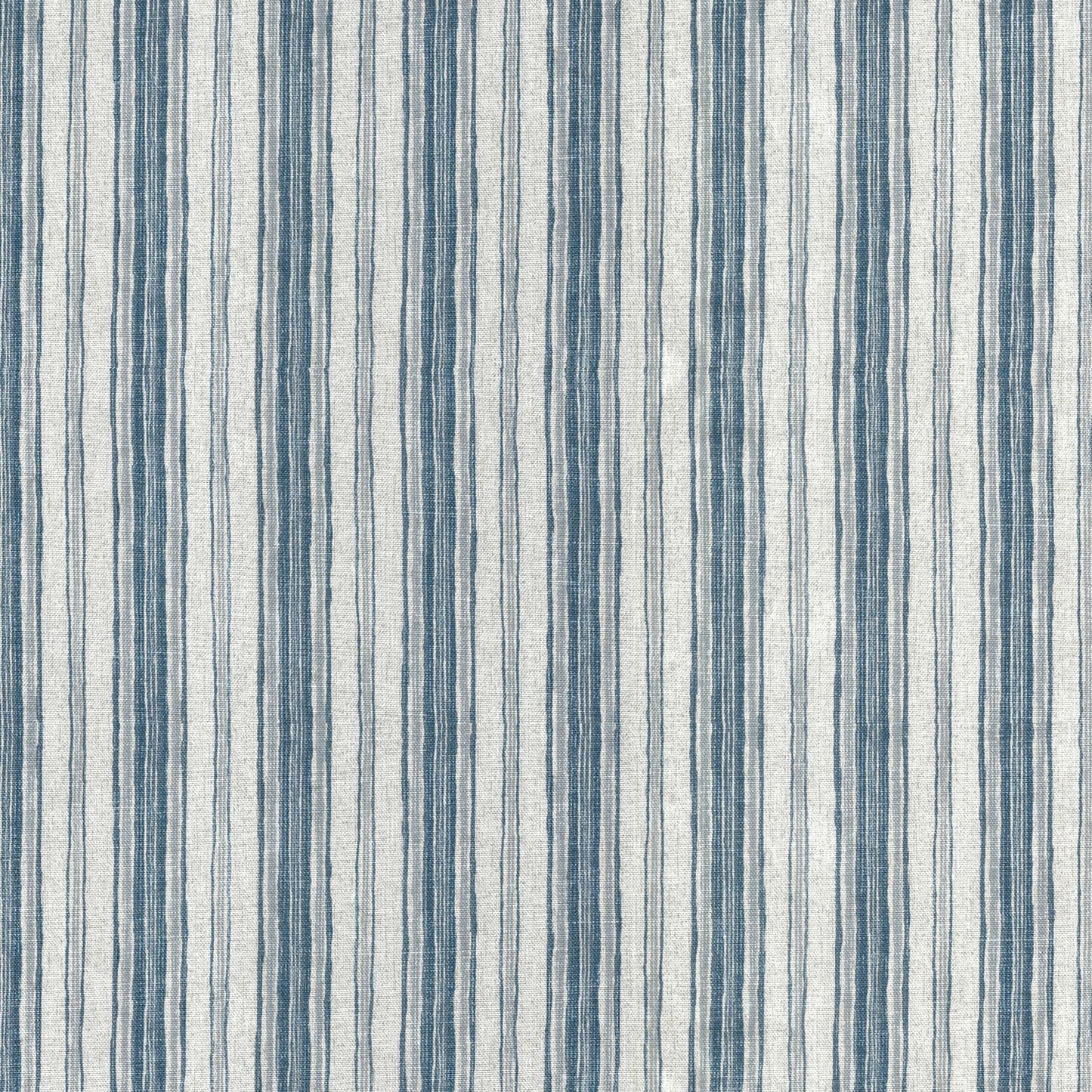 tailored crib skirt in brunswick denim blue stripe