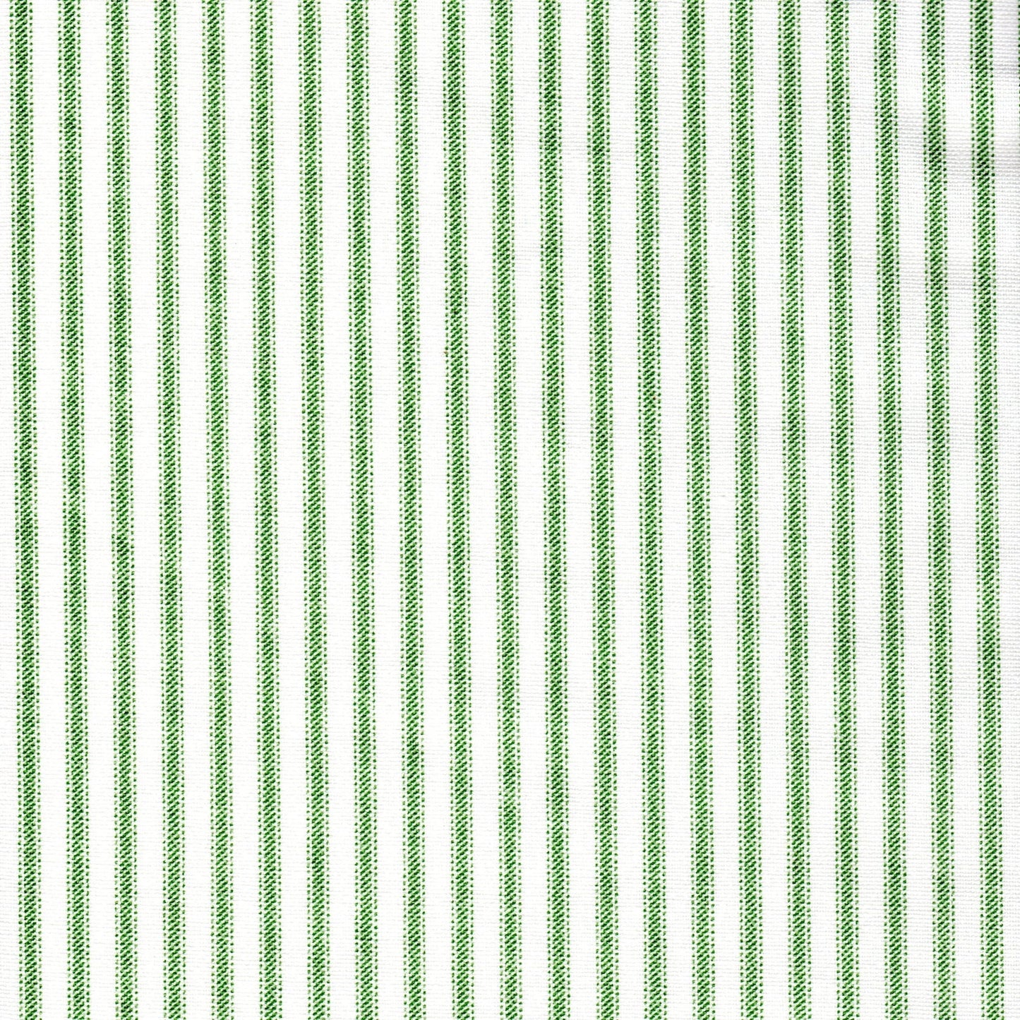 pillow sham in Classic Pine Green Ticking Stripe on White