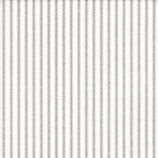 duvet cover in classic storm gray ticking stripe on white