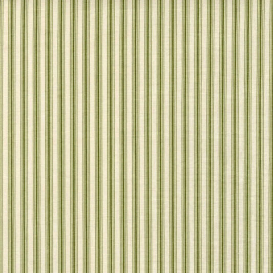 duvet cover in cottage jungle green stripe